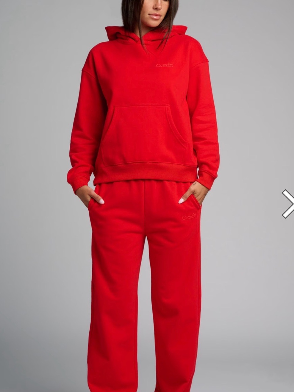 Comfort Red Women's Fleece Joggers - Comfort